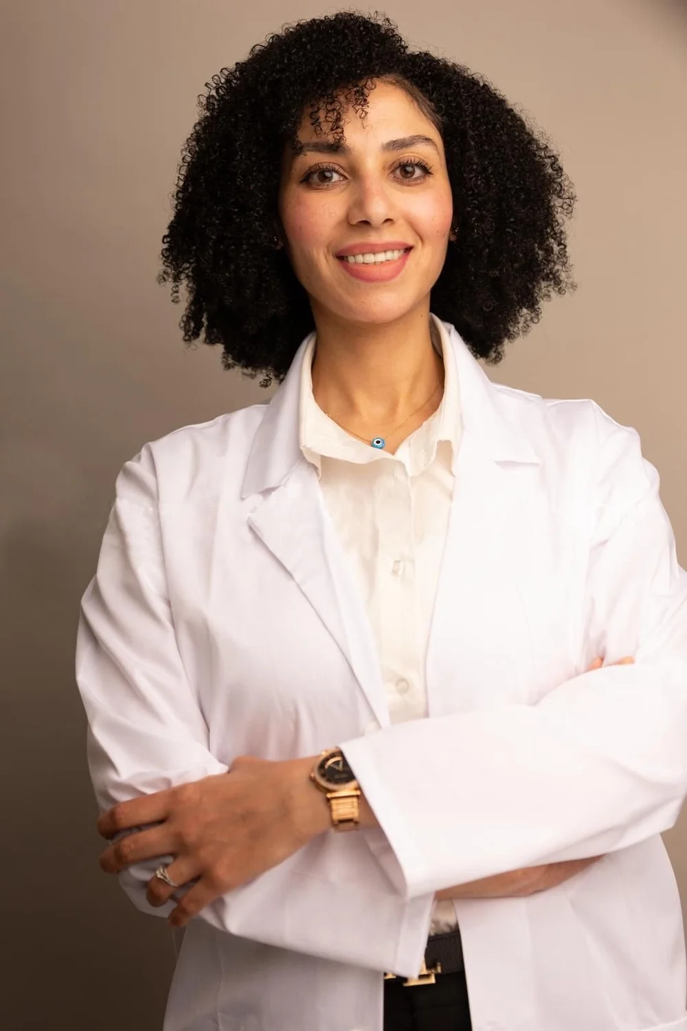 Shaymaa in her Weybridge clinic